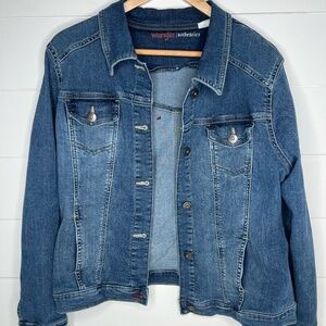 Wrangler Denim Jacket Womens Size Large